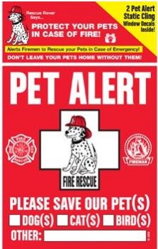 Pet Alert Sticker
