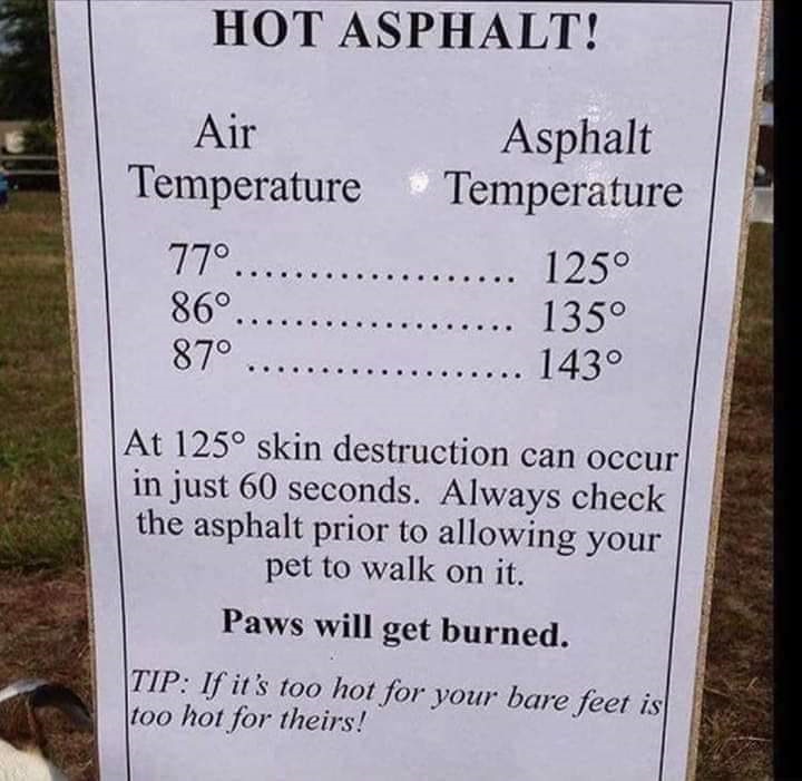 Hot asphalt